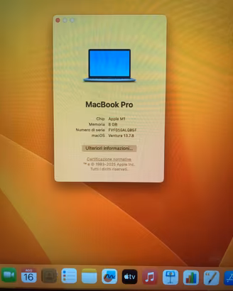 Apple MacBook Pro 13” con chip M1