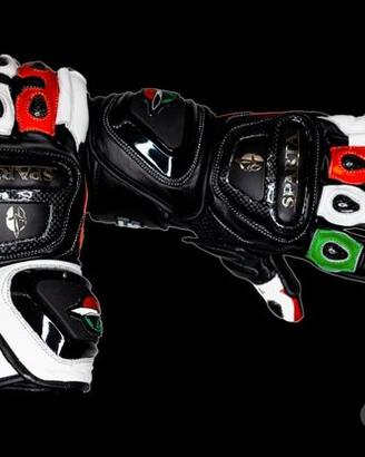 Guanti moto sparta shirin tricolore