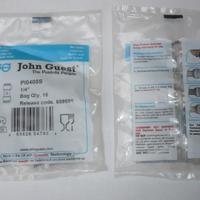 raccordi per tubo da 1/4" in sacchetti da 10 pezzi