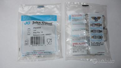 raccordi per tubo da 1/4" in sacchetti da 10 pezzi