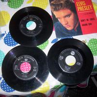 3 RARI DISCHI VINILE ELVIS PRELEY E UNA COPERTINA