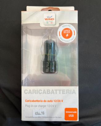 Caricatore x auto 2entrate usb nuovo carica veloce