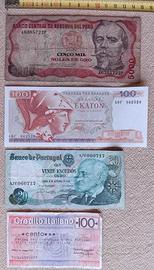 3 VECCHIE BANCONOTE CARTAMONETA STRANIERE VINTAGE 