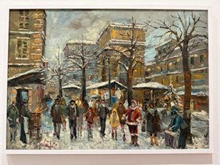 quadro ad olio pittore livornese
