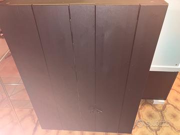 Mobile bar porta bicchieri legno