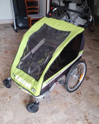 Kidscab carrello/rimorchio/passeggino 2 posti 