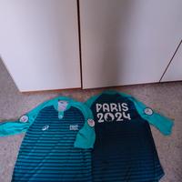 olimpiadi Parigi 2024 t shirt divisa volontario 