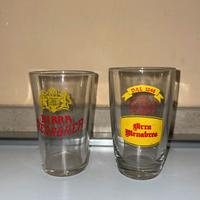 BIRRA MENABREA BIELLA 2 BICCHIERI VINTAGE