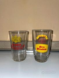 BIRRA MENABREA BIELLA 2 BICCHIERI VINTAGE
