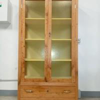 vetrina libreria in ciliegio 