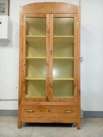 vetrina libreria in ciliegio 