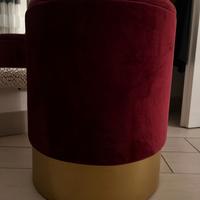 pouf bordeaux