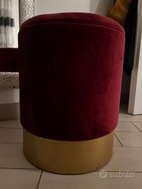 pouf bordeaux