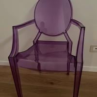 Poltrona trasparente viola