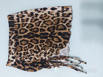 minigonna leopardata