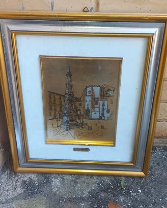 Quadro: Veduta di Piazza Monumentale – E. La Nusa