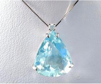 Ciondolo con Acquamarina Naturale 10.00 ct