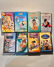 Lotto videocassette VHS classici Disney