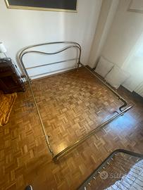 Letto in ottone compresa rete matrimoniale
