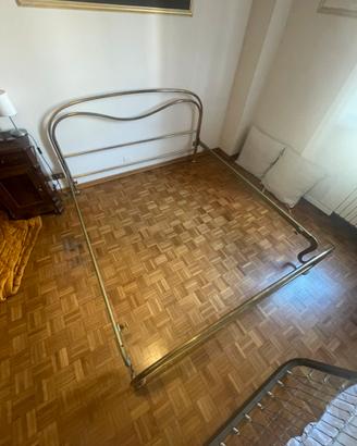 Letto in ottone compresa rete matrimoniale