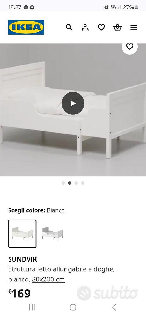 Sundvik Lettino bambini ikea allungabile Tutto per i bambini In