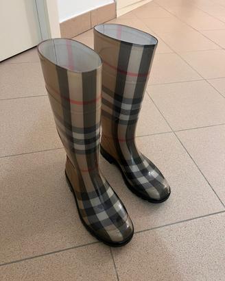 Stivali burberry gomma originali