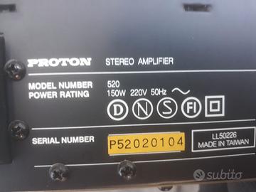 📣 Amplificatore Proton 520
