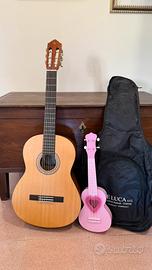 Chitarra Classica Yamaha + Ukulele in plastica