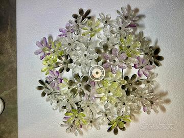 Lampadario  Con Decorazioni Floreali