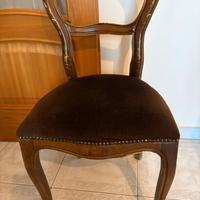 Sedie in legno vintage stile liberty