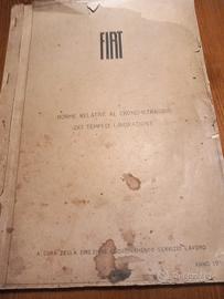 FIAT 1954 Norme Relative al Cronometraggio 