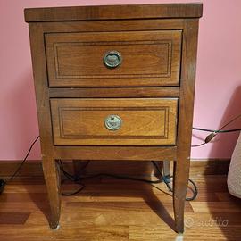Comò in legno scuro + 2 comodini – stile classico