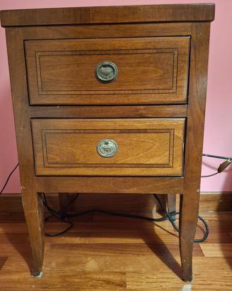 Comò in legno scuro + 2 comodini – stile classico