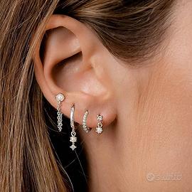 Set 4 pezzi orecchini donna