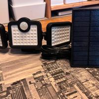 Luci led solari con sensore di movimento