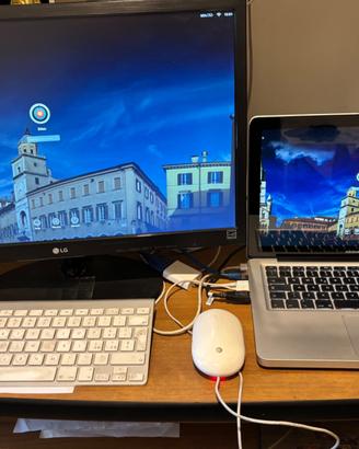 MAC BOOK PRO 13,3 POLLICI + MONITOR ESTERNO L 17 P