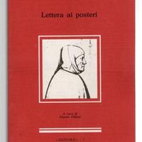 Francesco Petrarca LETTERA AI POSTERI e a G. Sette