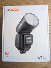 Nuovo! Speedlight Godox V1pro Nikon flash rotonda