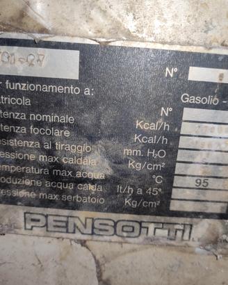 Caldaia riscaldamento Pensotti