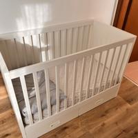 Lettino Ikea con materasso