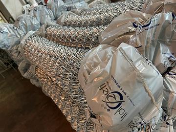 Rete recinzione metallica filo zincato e paletti