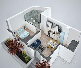 Grazioso bilocale arredato a Cardano al Campo