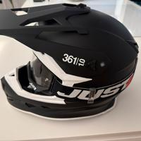 CASCO MOTARD CON MASCHERA