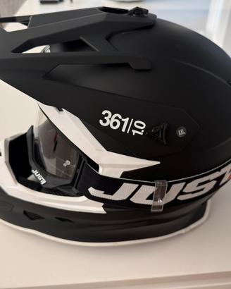 CASCO MOTARD CON MASCHERA