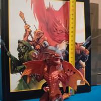 miniatura Drago Rosso in materiale plastico