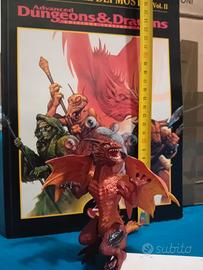 miniatura Drago Rosso in materiale plastico