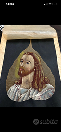 Dipinto su foglia di gesu