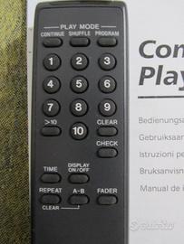 TELECOMANDO SONY  RM-DX50 ORIGINALE.CDO-XB920 CDP-