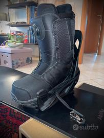 Attacchi da snowboard + scarponi Step In Burton