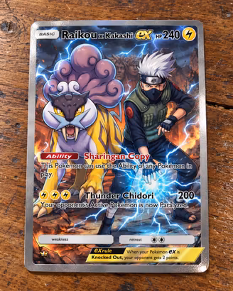 Raikou x Kakashi - Pokemon x Naruto Fan Art